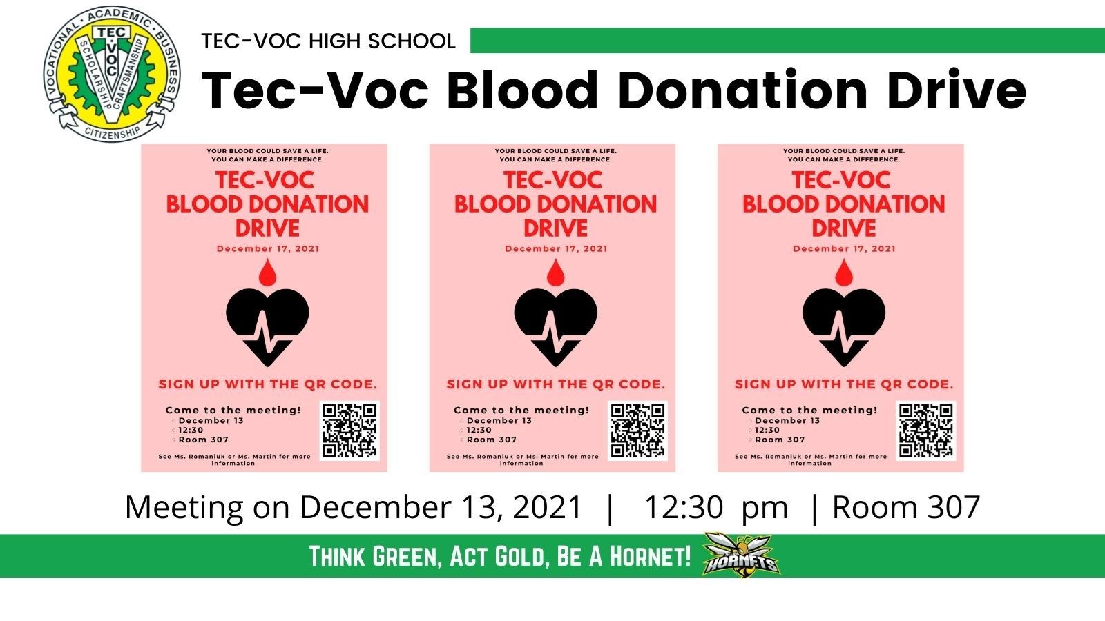 Tec-Voc Blood Donation Drive